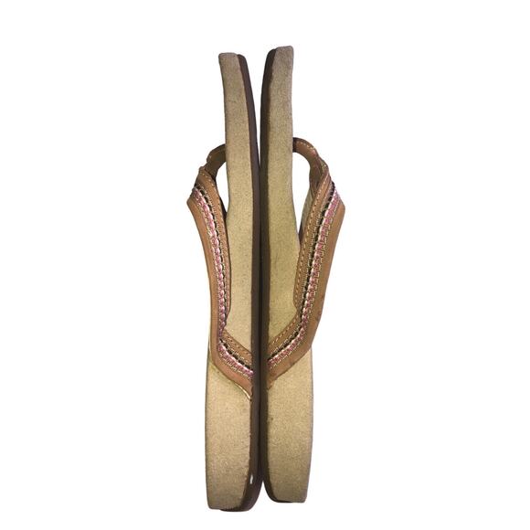 Margaritaville Womens Shoes Flip Flops Size 10 Leather MG10410 - Picture 7 of 9